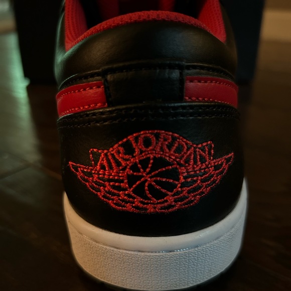 Nike Air Jordan 1 Low OG 2023 Black White Red Size 12 - Picture 9 of 15